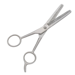 Double Edged Professional Hair Thinning <b>Shears</b> 6.5 Inch Silver Stainless Steel Barber Texturizing Scissors Salon Grooming <b>Tool</b> - Product Image 3