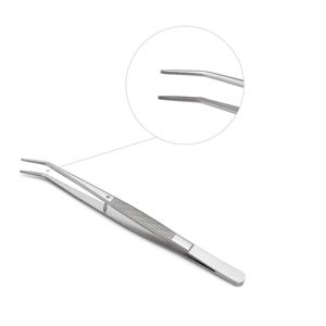 Pinzas Profesionales de Acero Inoxidable Curvas y Dentadas |   Pinzas de manicura multiusos: herramientas de precisión duraderas para el hogar - Product Image 4