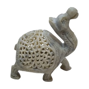 Handmade Soapstone Carved Animal Sculpture Antique Imitation Home Decoration <b>Gift</b> - Product Image 4