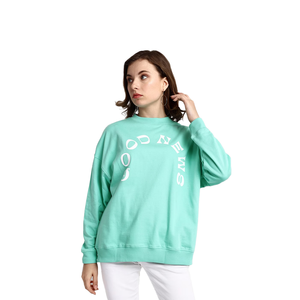 Sweat-shirt pour femme de qualité supérieure, imprimé avec des lettres, en molleton doux, col rond, pull décontracté, mode quotidienne - Product Image 1