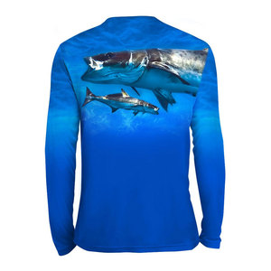 Camiseta de Pesca para Hombre de Primera Calidad, Ligera, con Logotipo Personalizado, 100% Poliéster, de Secado Rápido, para Pesca al Aire Libre - Product Image 2