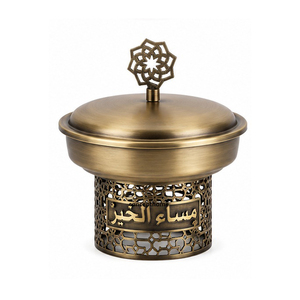 Concepthome Oriental Metal Insulated <b>Food</b> Warmer Casserole Round Hollow <b>Hot</b> Pot <b>Container</b> with Lid - Product Image 6