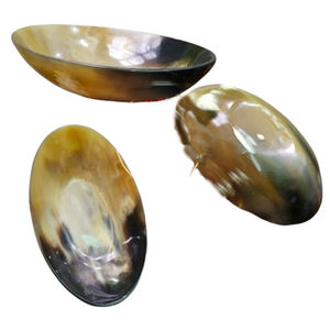 Jabonera de Cuerno Natural, Diseño Moderno, Color Marrón, Juego de 4, Forma Ovalada, para Cocina o Baño, de la Mejor Calidad - Product Image 2