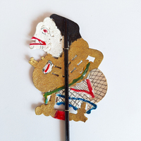 Marionnette Wayang Kulit en cuir indonésien artisanale, décoration de table traditionnelle javanaise, objet ethnique, souvenir
