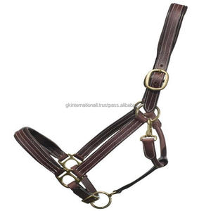 Équipement de course de chevaux équestres de haute qualité fait à la main robuste Double licou et accessoires de cheval en cuir réglable - Product Image 3