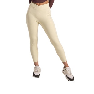 Leggings en mélange de coton de qualité supérieure, extensibles dans quatre directions, pantalons de yoga, couleur unie, collants confortables pour un usage quotidien - Product Image 1