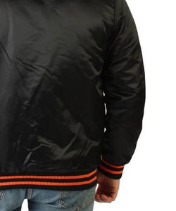 Veste de baseball en satin brodée personnalisée de haute qualité pour hommes, veste de baseball en satin épaisse imperméable de style streetwear - Product Image 6