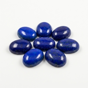 Lapis-lazuli bleu naturel, forme ovale, 6x4mm, qualité AAA, non chauffé, cabochon à dos plat, pierres en vrac, vente en gros pour bijoux - Product Image 2