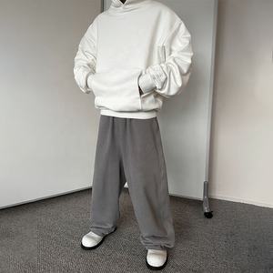High Quality <b>Oversized</b> <b>White</b> <b>Hoodie</b> for Men Heavy Weight Blank Plain Fleece <b>Oversized</b> Pullover <b>Hoodie</b> - Product Image 3