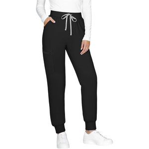 Women Casual Scrub Jogger Pants Breathable Yoga Waistband Soft <b>Stretch</b> Medical Scrubs with 3 Pockets - Product Image 1