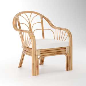 Natural rattan <b>chair</b> mid century style <b>cane</b> <b>chairs</b> cheapest price dining area living room furniture - Product Image 6