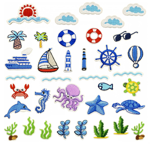 Badges brodés écologiques, écussons tissés thermocollants pour vêtements, logos, vestes, chapeaux, sacs, chaussures – Vente en gros directe usine - Product Image 2