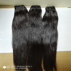 Extensions de cheveux humains naturels raides, vierges, indiennes, qualité 12A, sans nœuds, avec style ondulé naturel, double trame machine - Product Image 6