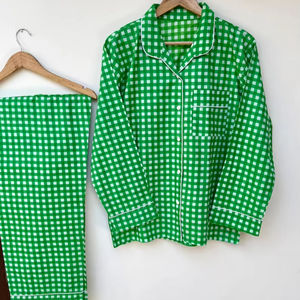 ชุดนอนผู้หญิงลายเสือพิมพ์ลาย Naaz Textile ชุดนอนลำลองฤดูร้อน ผ้าฝ้ายเนื้อนุ่ม ระบายอากาศได้ดี ความยาวระดับเข่า - Product Image 1