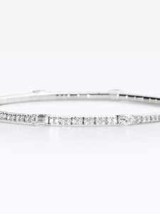 Pulsera de Lujo de Plata de Ley 925 con Diamantes Cultivados en Laboratorio, Color DEF, 12 Gramos, Proveedor al por Mayor, Chapada en Oro para Mujer, 6 Quilates, Vala Brothers - Product Image 4