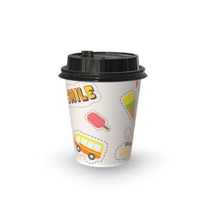 Gobelets en papier jetables anti-fuite recyclables de qualité alimentaire à mur unique imprimés personnalisés de 20oz avec revêtement en PE - Product Image 2