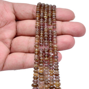 Perles de grenat AAA+ 3mm-7mm, lisses, en forme de rondelle, à changement de couleur naturel, pierres semi-précieuses pour la fabrication de bijoux - Product Image 5
