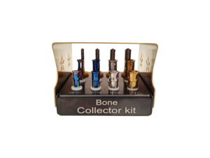 Kit Quirúrgico de 12 Piezas de Acero Inoxidable de la Mejor Calidad para Recolección de Hueso en Implantes Dentales, con Brocas y Tapones para la Creación de Chips Óseos - Product Image 3