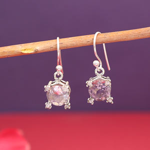 Hermosos y Elegantes Pendientes de Cuarzo Ahumado en Plata de Ley 925, Joyería con Piedras Preciosas para Mujeres y Niñas, Ideales para Bodas y Fiestas - Product Image 3