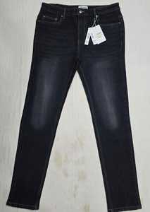 กางเกงยีนส์สลิมฟิตของผู้ชายกางเกงยีนส์วินเทจใส่สบายสไตล์กลางแจ้งพร้อมสีพื้นซักได้ระบายอากาศสำหรับฤดูใบไม้ร่วงและฤดูหนาว - Product Image 3