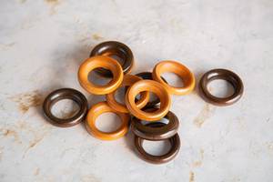 Decorative Rustic Wooden Napkin Ring Set <b>for</b> Home Kitchen Party Supplies Decoration Items Premium Collection Elegant Finish - Product Image 1