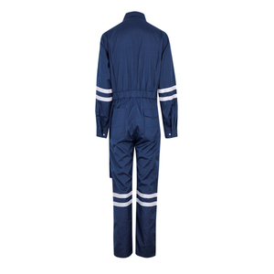 Hi Vis Polyester Workwear Coverall for Men-Reflective Safety Uniform Industrial Work <b>Scrubs</b> utility coveralls bulk manufacturer - Product Image 3
