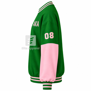 เสื้อสเวตเชิ้ตอัลฟ่า แคปปา อัลฟ่า โซโรริตี้ คอกลม ปักโลโก้ แขนยาว สีเขียวและชมพู เสื้อสเวตเชิ้ตแฟชั่นสำหรับผู้หญิง - Product Image 3