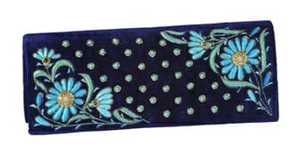 กระเป๋าคลัทช์ผ้าแคนวาสมีซิปถักมือสุดหรูสำหรับผู้หญิงประดับด้วยอัญมณีกึ่งไข่มุกประดับแฟชั่น - Product Image 4