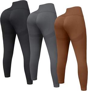 Leggings de sport pour femmes, taille mi-haute, élastiques, anti-UV, écologiques, respirants, sans coutures, en Spandex/Nylon 220g - Product Image 5