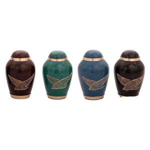 Urna de recuerdo de bebé de latón hecha a mano de lujo respetuosa con el medio ambiente cremación Memorial funerario cenizas urna - Product Image 1