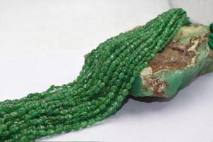 Perles ovales lisses en Tsavorite naturelle de haute qualité de 16 pouces, excellentes pour la fabrication de bijoux en pierres précieuses en vrac - Product Image 6