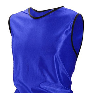 Blue Sleeveless Mesh Sports Vest Round Neck Breathable Unisex Adult <b>Training</b> <b>Bib</b> All Seasons Regular Fit - Product Image 6