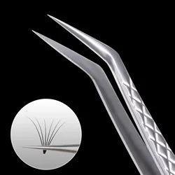 Pince à épiler professionnelle en acier inoxydable, pointe précise, surface lisse, pour application de cils volumineux, modèles T1 T8 - Product Image 3