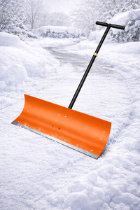 Pelle à neige robuste avec manche réglable, pelle à neige en métal, déneigeur manuel pour trottoirs, ODGWTO002 - Product Image 2