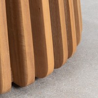 Table haute de jardin ronde Vandana Amber Ø70 cm en bois d'acacia Mura