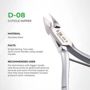 Coupe-ongles professionnel Morje en acier inoxydable, 6 mm, à mâchoires plates, lame droite, pointe acérée, pour usage adulte, ongles épais - Product Image 3