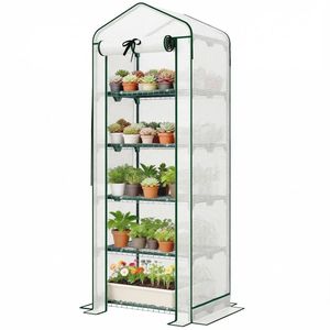 Invernadero Portátil Blanco para Plantas Pequeño para Uso en Jardín - Product Image 5