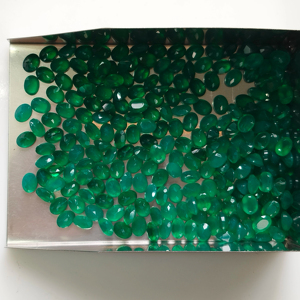 Ónix Verde Natural, Corte Ovalado de 4x3MM, Gema Suelta de la Mejor Calidad para Joyería, Gemas de Red Mountain - Product Image 5