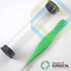 Pinzas Profesionales de Acero Inoxidable con Punta Puntiaguda para Cejas SOS-96378 Source Surgical para Extensiones de Pestañas, Herramienta de Belleza para Pestañas - Product Image 3