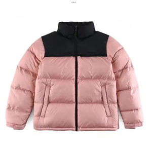 Blouson d'hiver matelassé pour homme, col montant, blocs de couleur, fermeture éclair, qualité standard, manteau épais en duvet, coupe décontractée, vêtement d'extérieur chaud - Product Image 5