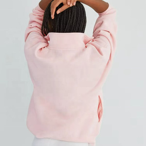 Sudadera con Capucha de Alta Calidad, Personalizada, 100% Algodón, Felpa, Manga Larga, Cierre de Cremallera, con Bolsillo, para Mujer, Ropa de Invierno, Estilo Urbano - Product Image 4