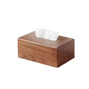 Caja de pañuelos de madera, productos de gran oferta, caja de almacenamiento de pañuelos de madera, ampliamente utilizada para organizador de caja de pañuelos de madera para Baño - Product Image 5