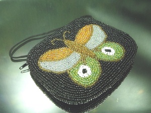 Top quality Embroidered butterfly <b>coin</b> <b>purse</b> Vintage style beaded <b>coin</b> pouch Butterfly beaded <b>coin</b> pouch Zipper Wallet for Party - Product Image 1