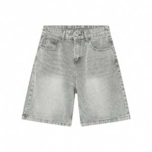 Shorts en jean taille haute pour homme, longueur mi-cuisse, imperméables, respirants, en coton, classiques, décontractés, pour l'extérieur, été, fabrication OEM - Product Image 2