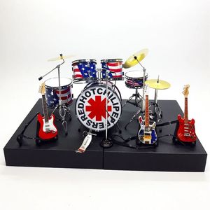 Guitarra y Batería en Miniatura de la Famosa Banda RHCP |   Caja Exclusiva Gratuita para Figuras de Acción - Product Image 1