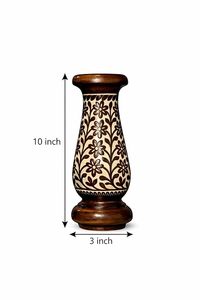 Jarrón Decorativo Vintage de Bambú con Diseño Floral Asiático Zen para Centro de Mesa de Sala de Estar - Product Image 2