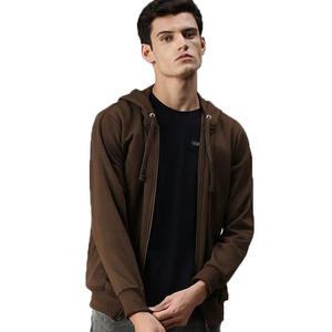 Sweat à capuche zippé pour homme de qualité supérieure, 100% coton, hiver, impression personnalisée OEM/ODM, MOQ, livraison rapide, service mondial - Product Image 1