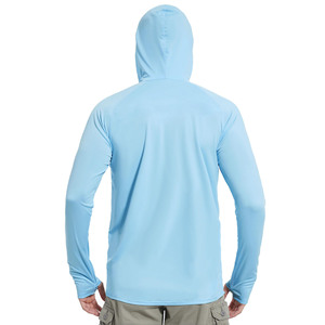 Hoodie de pêche pour homme de haute qualité, 100 % polyester, séchage rapide, respirant, pour la randonnée, le cyclisme et la pêche. - Product Image 2