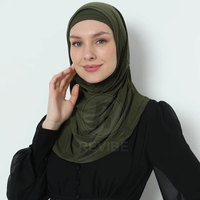 Hijab tendance, style modeste, look frais, tissu respirant de haute qualité en mélange de spandex, confortable, vêtements décontractés, toutes saisons