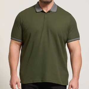 Camisetas polo al por mayor para personal masculino, de algodón, tela transpirable, para uniformes de restaurante, hostelería y comercio minorista. - Product Image 2